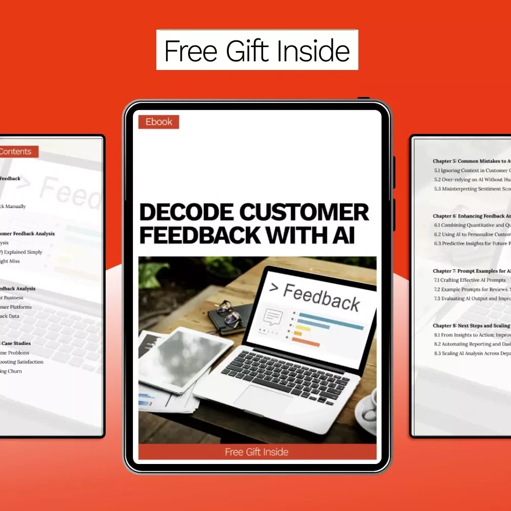 Decode Customer Feedback with AI | Practical Ebook Guide for ai for analyzing customer feedback, NLP Insights & Smarter Business Decisions