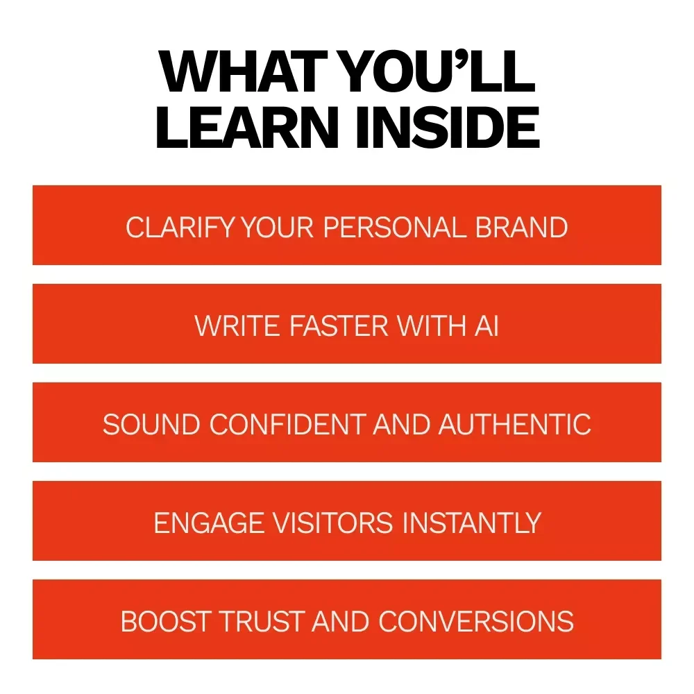 AI Checklist for About Me Pages | Smart Personal Bio Guide Using ai for creating an about me page | Digital Download