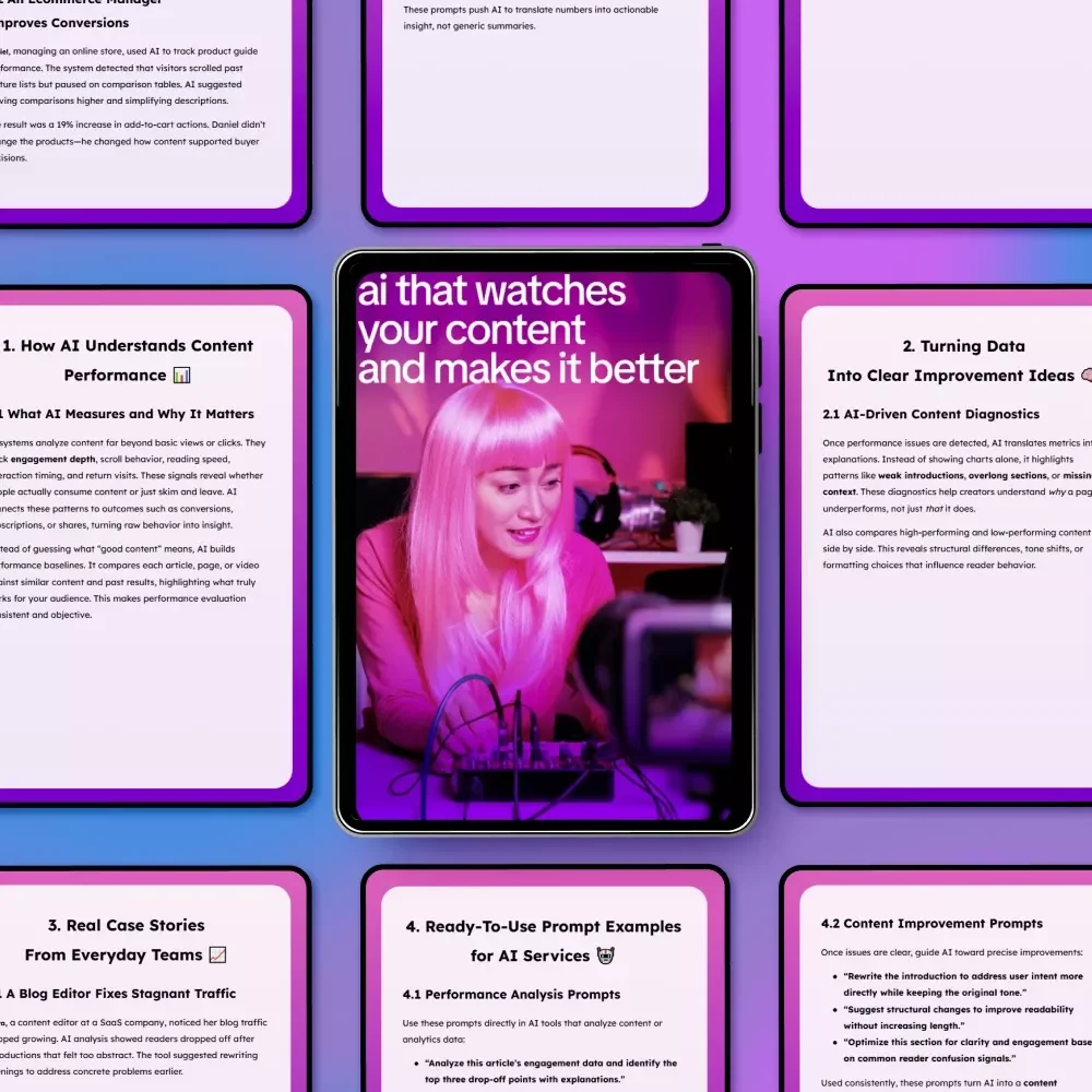 AI That Watches Your Content and Makes It Better – Smart Guide for Using AI to Track Content Performance and Suggest Changes