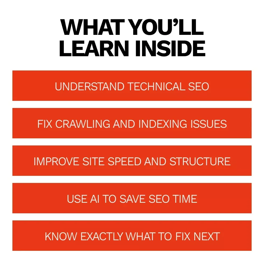Technical SEO Simplified to Optimize Your Website | Beginner-Friendly Technical SEO Guide, SEO eBook, Website Optimization Checklist, Digital Download