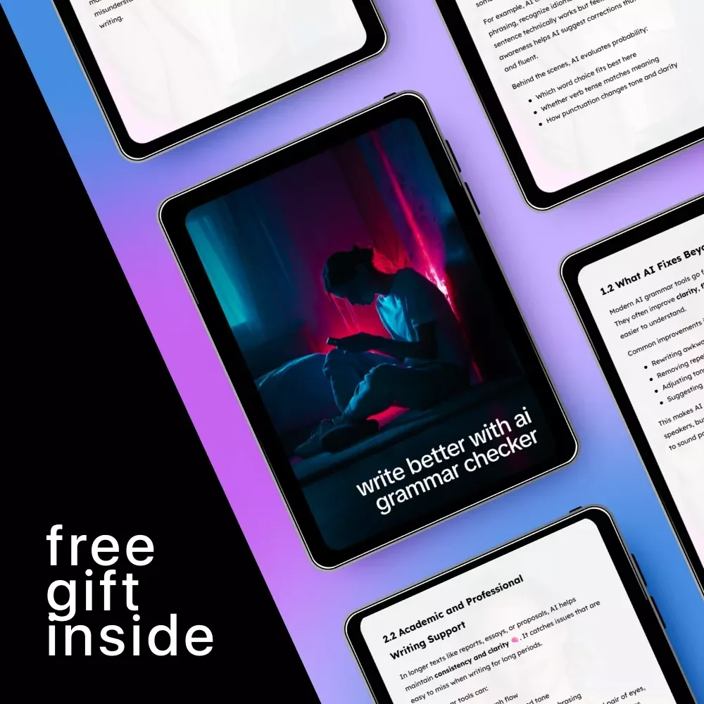 Write Better With AI Grammar Checker – AI Writing Guide, Grammar Checker eBook, Editing Prompts & Digital Download for Clear, Confident Writing