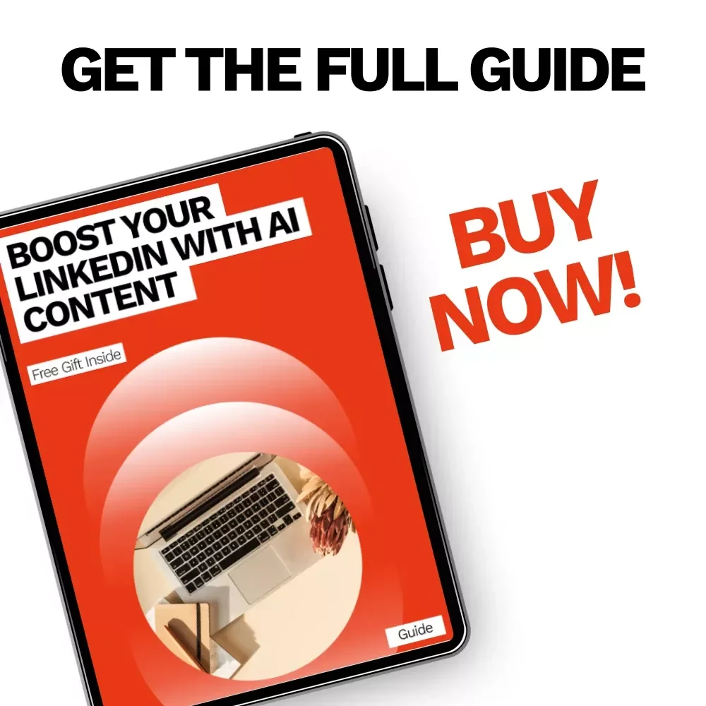 Boost Your LinkedIn with AI Content | Practical Guide to ai for writing linkedin posts, Personal Branding, Professional Growth, Digital Download