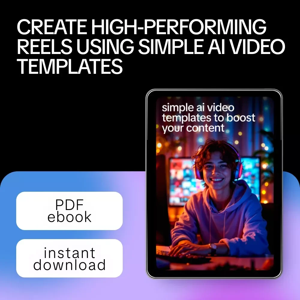 Simple AI Video Templates to Boost Your Content | Ebook for Reels Creators Using Simple AI Video Templates for Reels