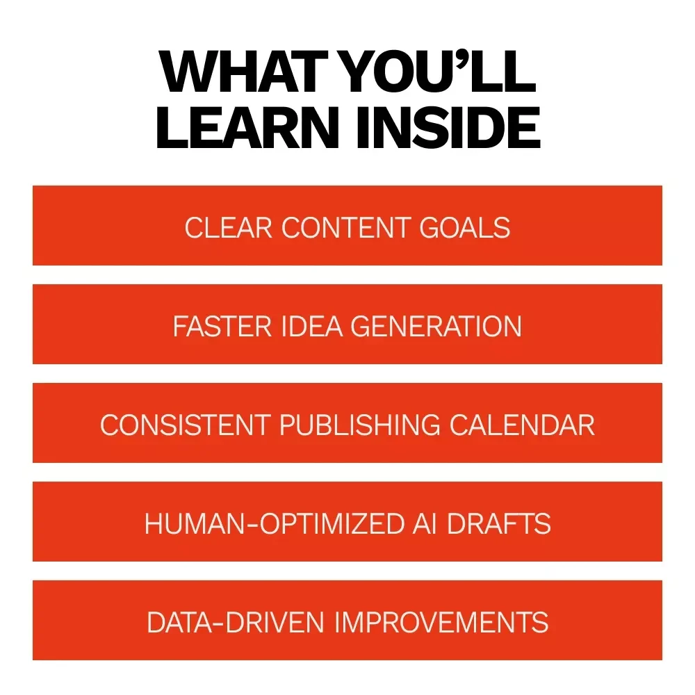 Smarter Content Planning with AI | Easy Checklist for ai for creating a content calendar | Digital Download