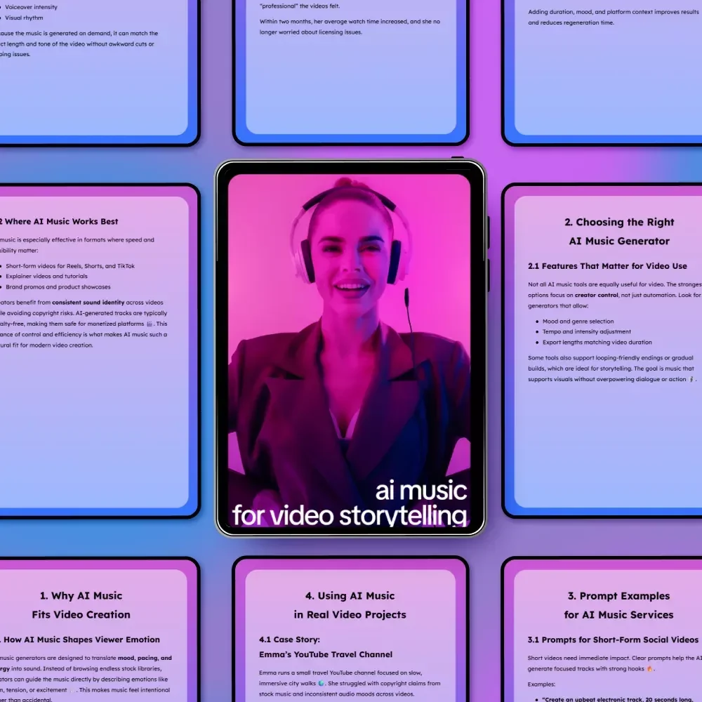 AI Music for Video Storytelling – Practical Guide to Choosing an ai music generator for videos, Prompts & Real Examples