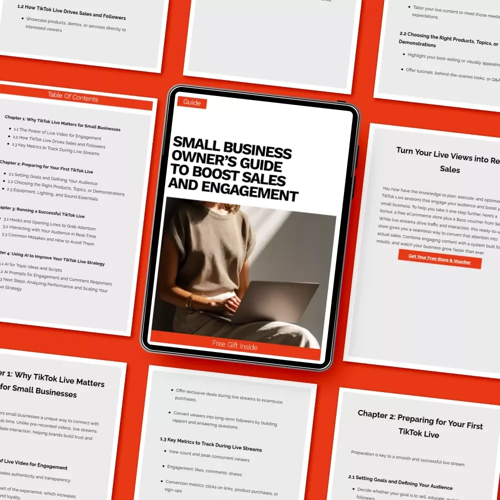 Small Business Owner’s Guide to Boost Sales and Engagement | TikTok Live Strategy Guide for tiktok live for small business