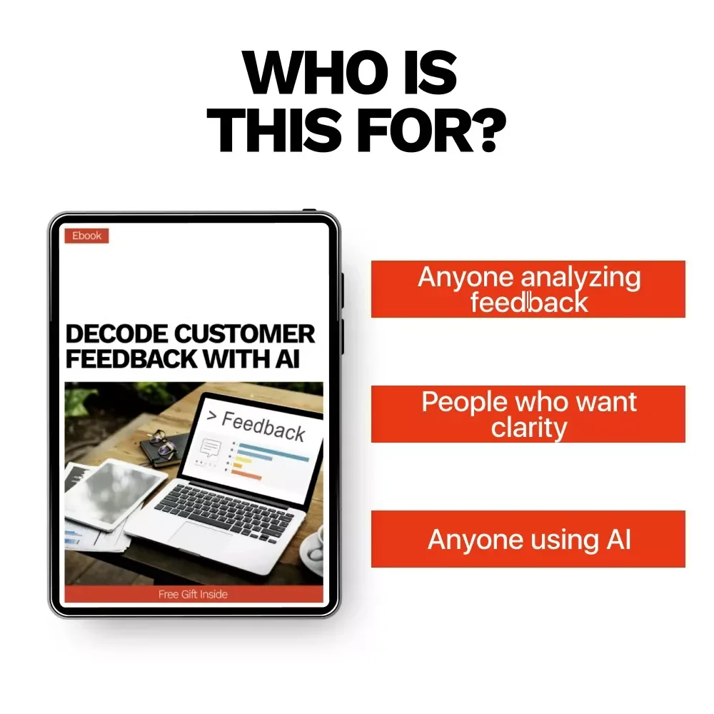 Decode Customer Feedback with AI | Practical Ebook Guide for ai for analyzing customer feedback, NLP Insights & Smarter Business Decisions