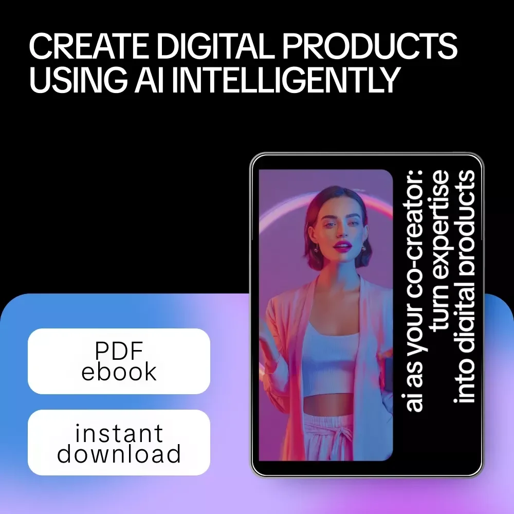 AI as Your Co-Creator: Turn Expertise Into Digital Products | eBook Guide on Using AI to Create Digital Products From Your Expertise, Online Income, Passive Revenue, Digital Downloads