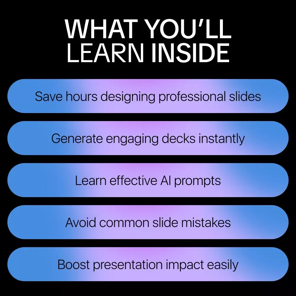 AI Slides That Wow: Ultimate Guide, eBook & Checklist for AI Presentation Makers, Prompts, Real-Life Use Cases, Mistakes to Avoid & Pro Tips