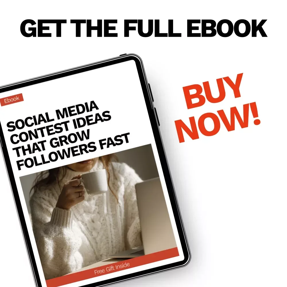 Social Media Contest Ideas That Grow Followers Fast | eBook for Creators & Brands | Proven social media contest ideas to grow followers