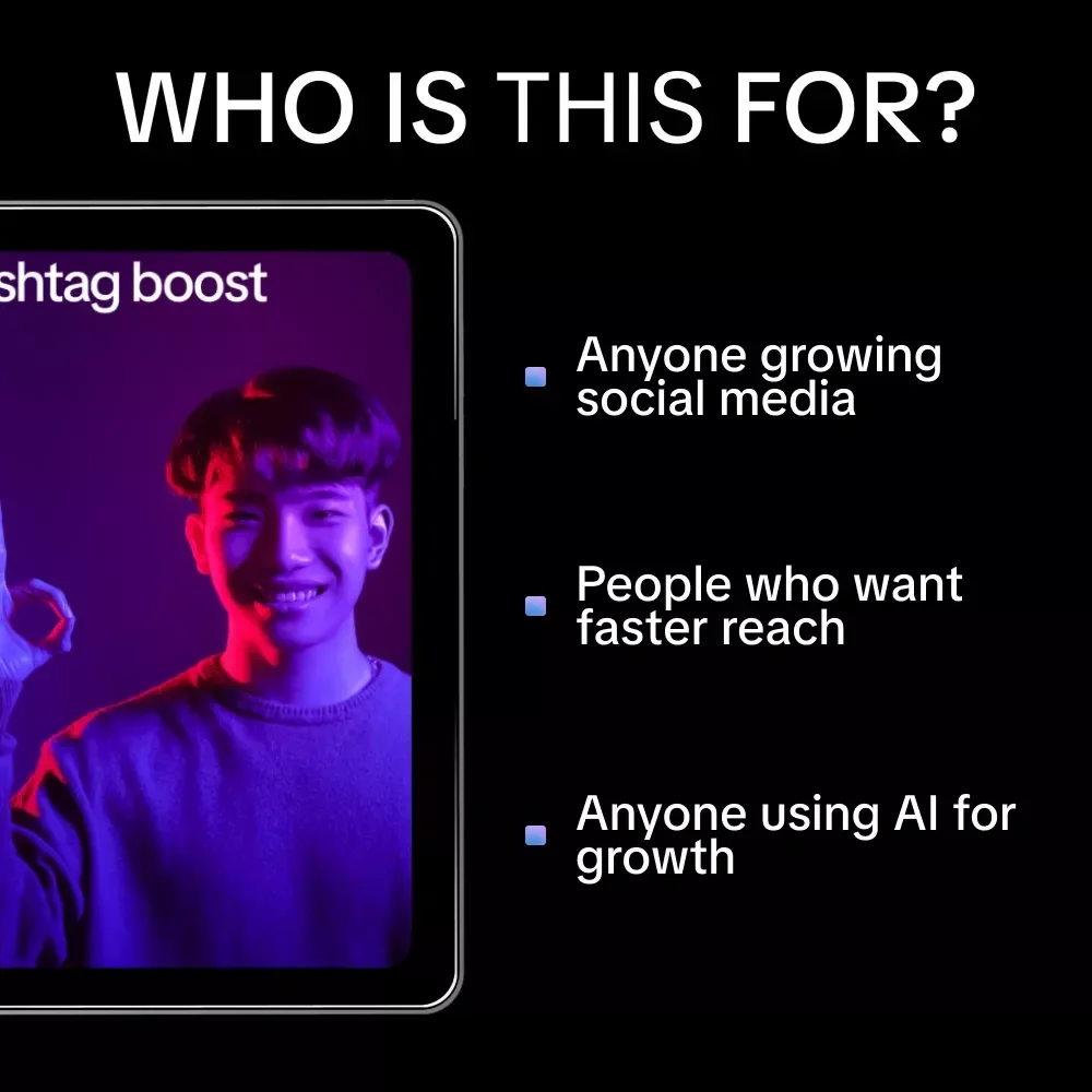 Hashtag Boost – AI Hashtag Generator Checklist for Better Reach on Instagram, TikTok & X