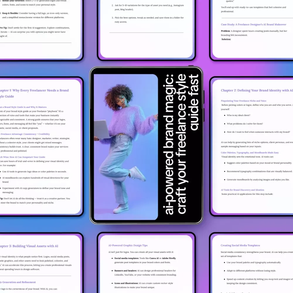 AI-Powered Brand Magic: Craft Your Freelance Style Guide Fast | Ebook on AI to Create a Freelance Brand Style Guide for Creatives & Solopreneurs