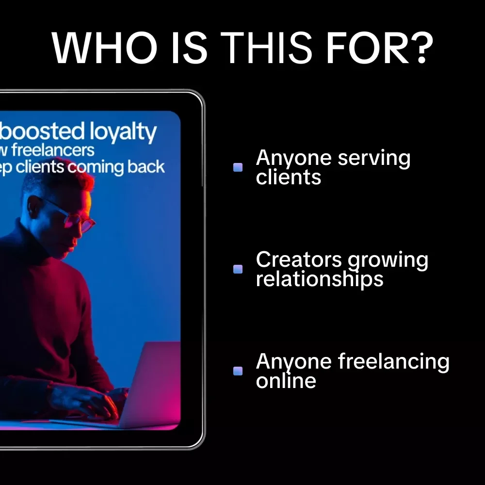 AI-Boosted Loyalty: How Freelancers Keep Clients Coming Back – Freelance Client Retention eBook, Digital Download, AI to Increase Client Retention and Repeats, Freelancer Success Guide