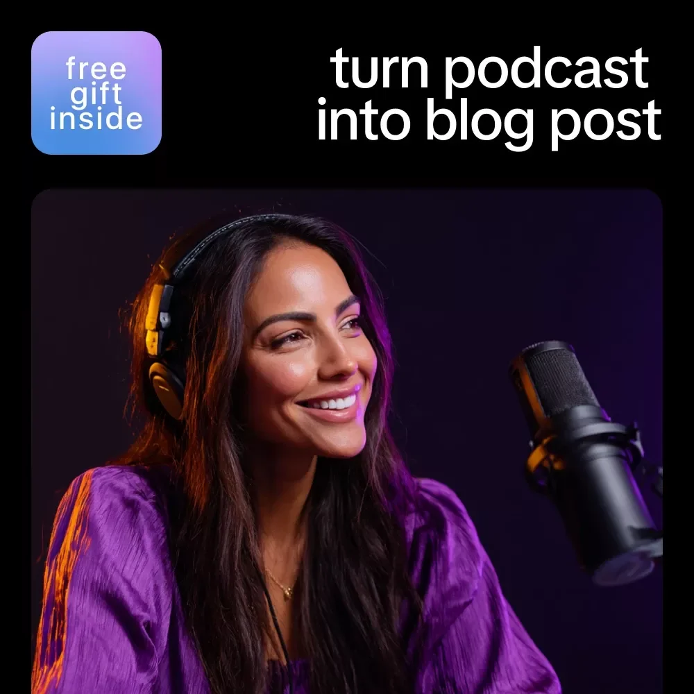Turn Podcasts Into Powerful Blog Content With AI – Step-By-Step Guide to Use ai to turn podcast into blog post, Repurpose Audio, Boost SEO & Grow Traffic