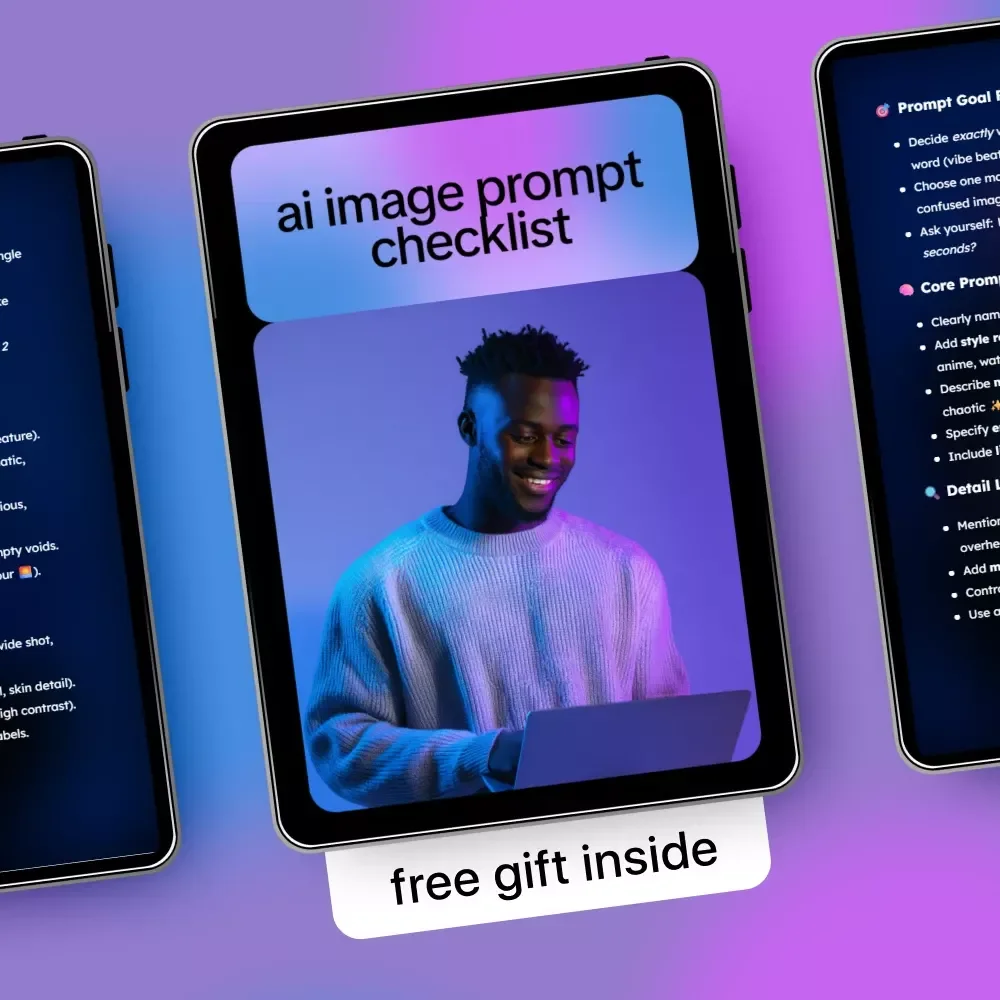 AI Image Prompt Checklist – Ultimate AI Image Prompt Cheat Sheet for Creators & Designers