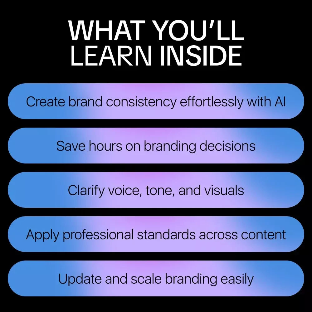 Craft Your Brand Style with AI | How to Build Style Guides with AI eBook for Creators, Coaches & Digital Brands