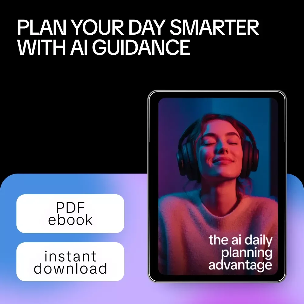 The AI Daily Planning Advantage – eBook Guide on Ways to Make Daily Plan Outlines with AI for Productivity, Efficiency, and Smarter Scheduling