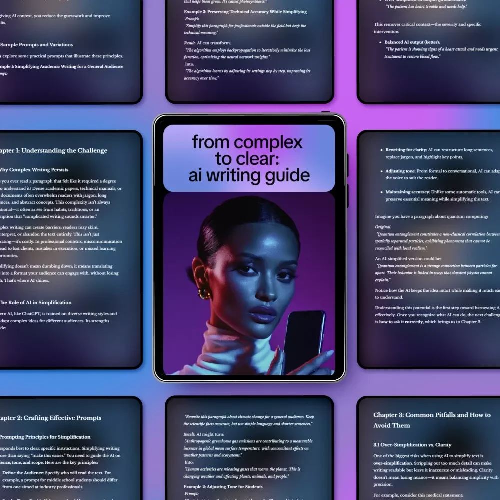 From Complex to Clear: AI Writing Guide | Learn how to prompt ai to simplify complex writing | Practical AI Prompting Guide for Clear, Human Content