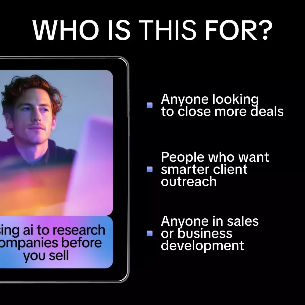 Using AI to Research Companies Before You Sell – eBook Guide for Using AI to Research Companies Before Pitching, Sales Prospecting, and Tailored Pitches
