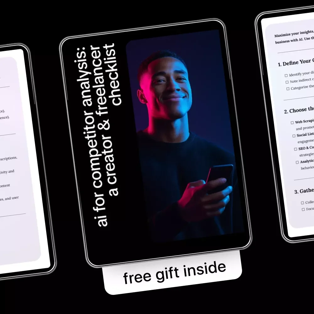 AI for Competitor Analysis: A Creator & Freelancer Checklist – Ultimate Guide for Using AI for Analyzing Competitors to Boost Your Business Strategy