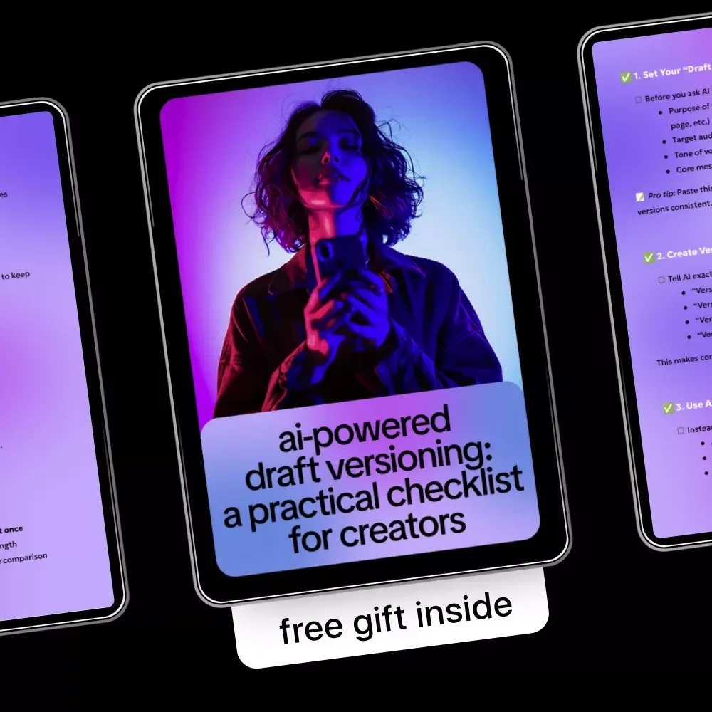 AI-Powered Draft Versioning: A Practical Checklist for Creators | Smart Ways to Use AI for Draft Versioning
