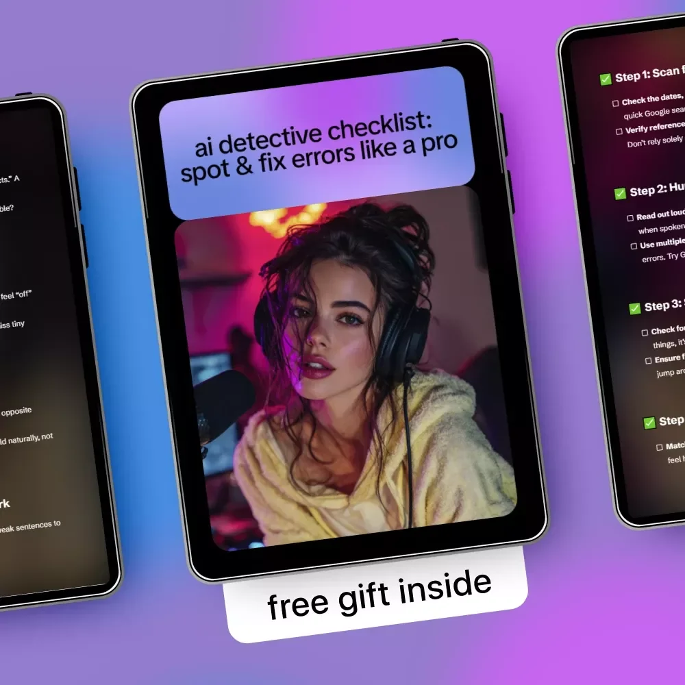 AI Detective Checklist: Spot & Fix Errors Like a Pro | Smart Digital Checklist Guide on how to check ai content for errors for Writers, Creators & Online Businesses