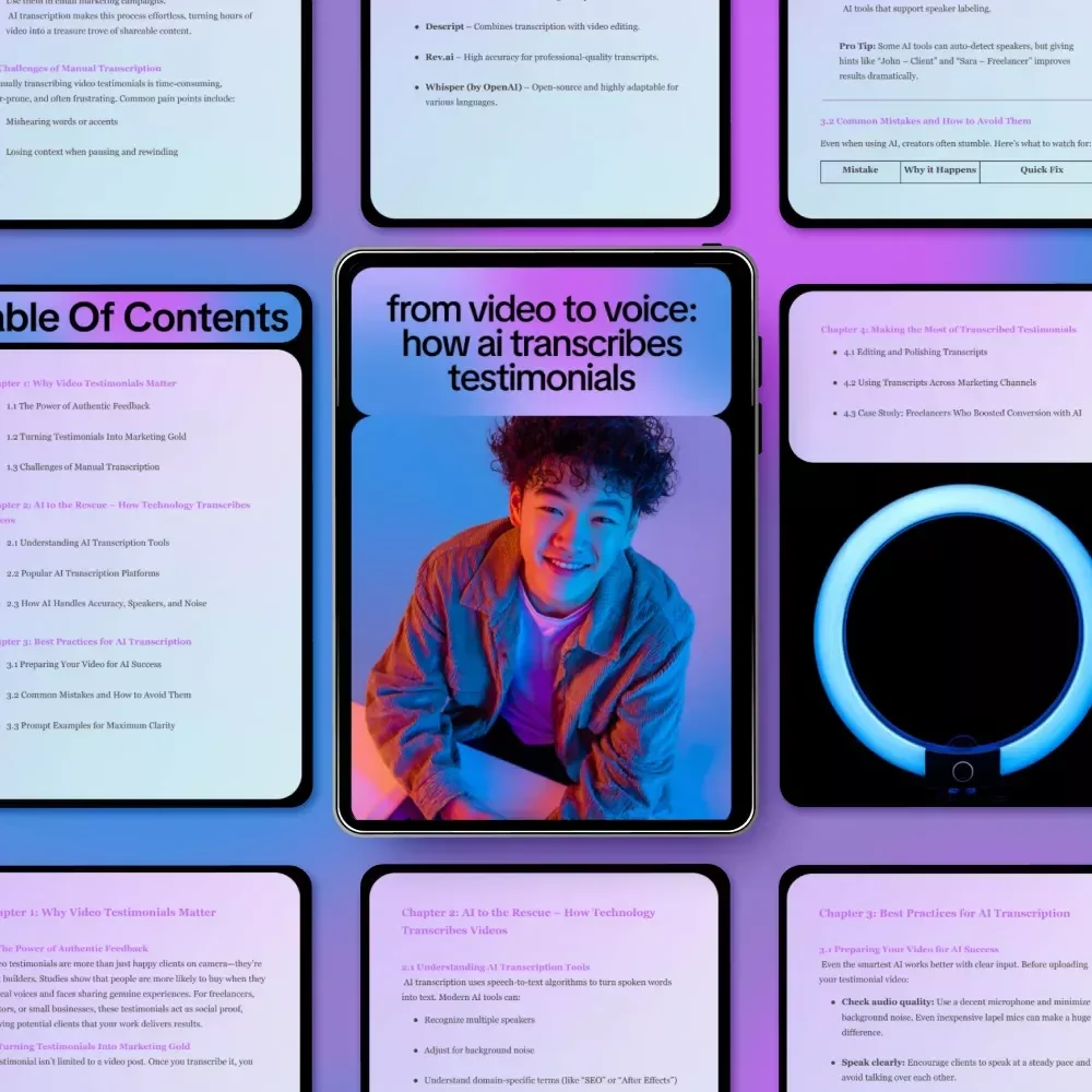 From Video to Voice: How AI Transcribes Testimonials – The Ultimate Guide to Using AI to Transcribe Video Testimonials for Marketing Success