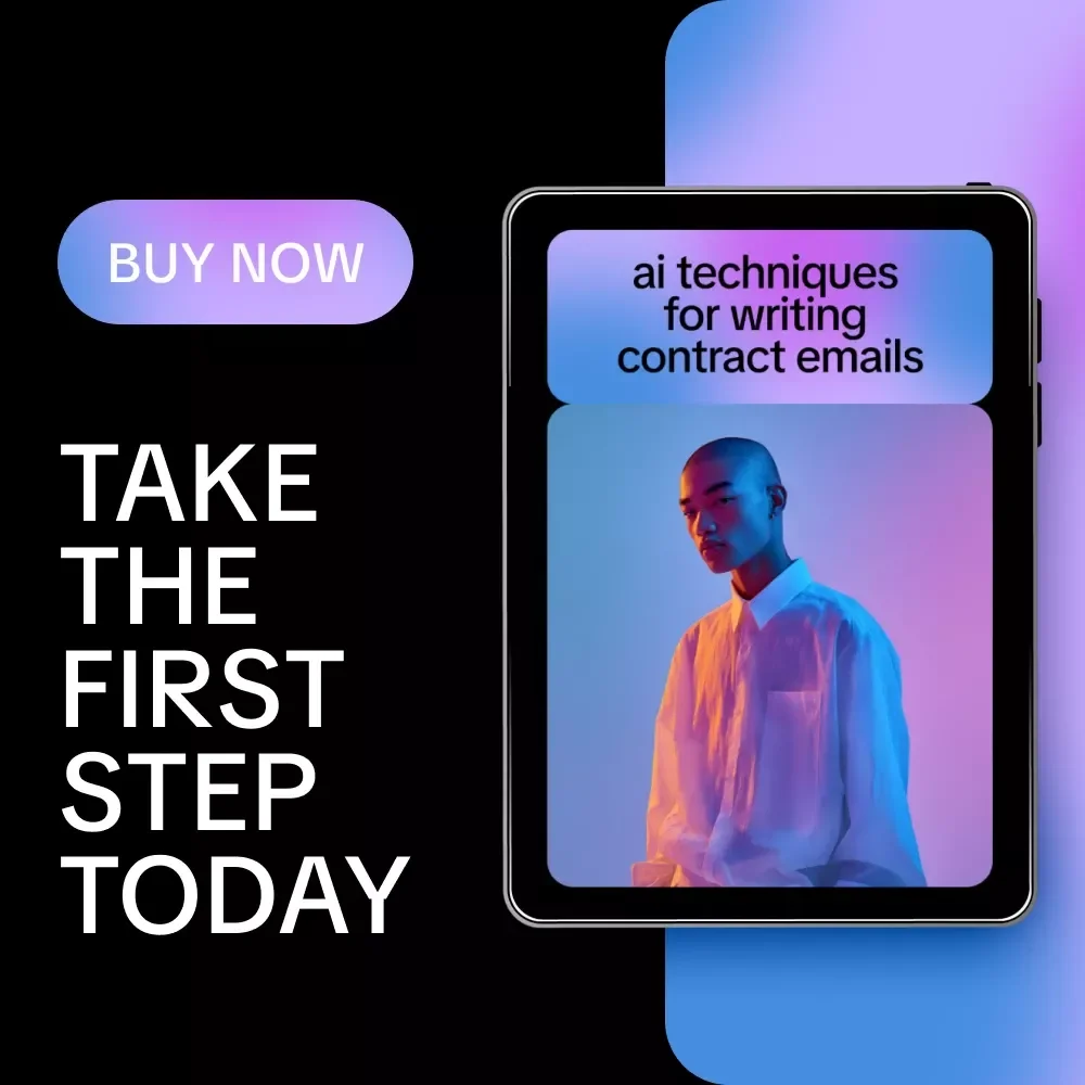 AI Techniques for Writing Contract Emails – Digital Guide, eBook, Checklist for Clear, Professional Contract Communication