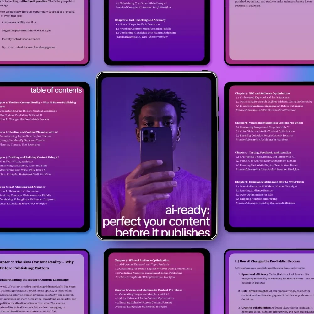 AI-Ready: Perfect Your Content Before It Publishes – The Ultimate Guide on How to Use AI Before Publishing Content for Smarter, Faster, and More Engaging Digital Creation