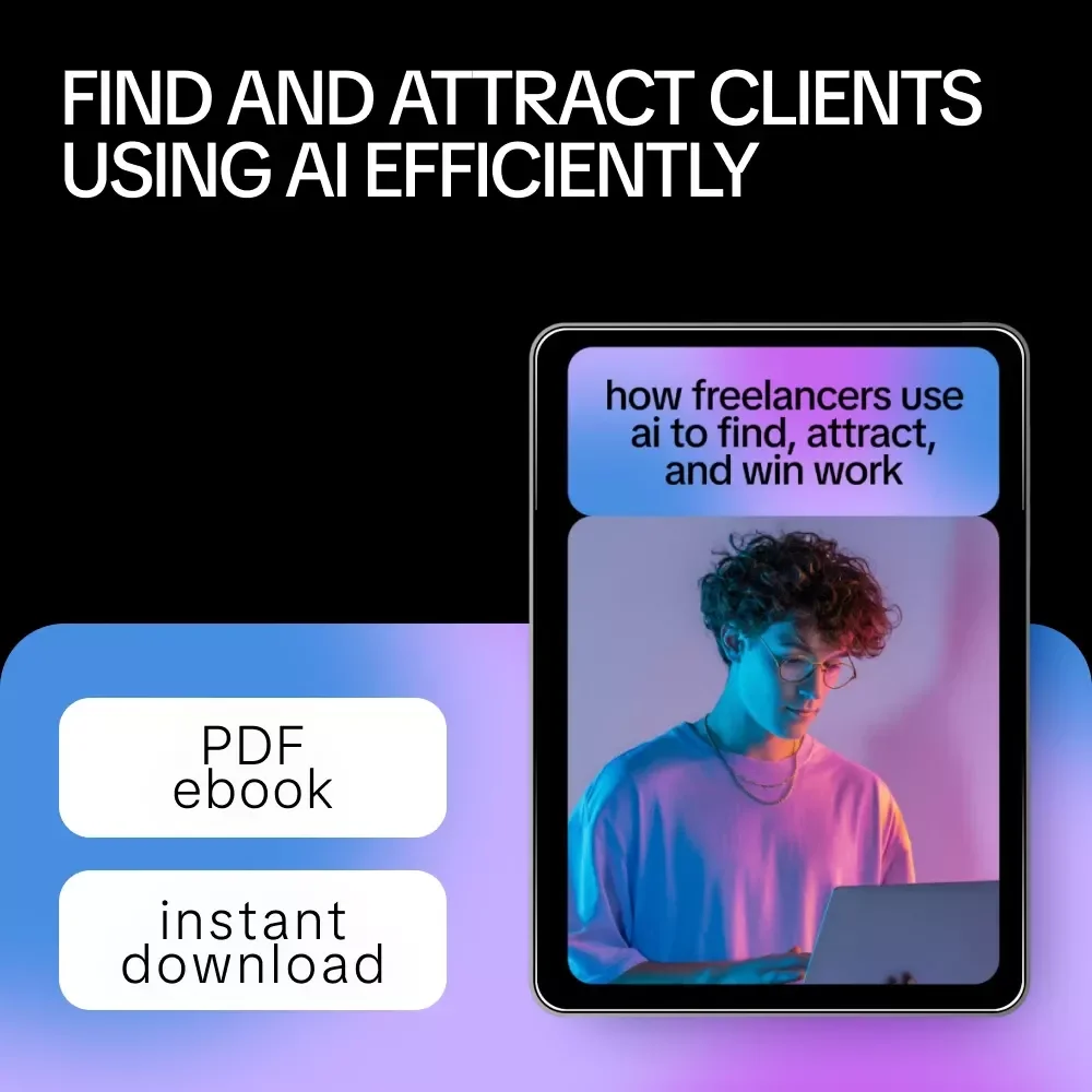 How Freelancers Use AI to Find, Attract, and Win Work – AI for Freelancers to Find Clients Guide, eBook, Checklist