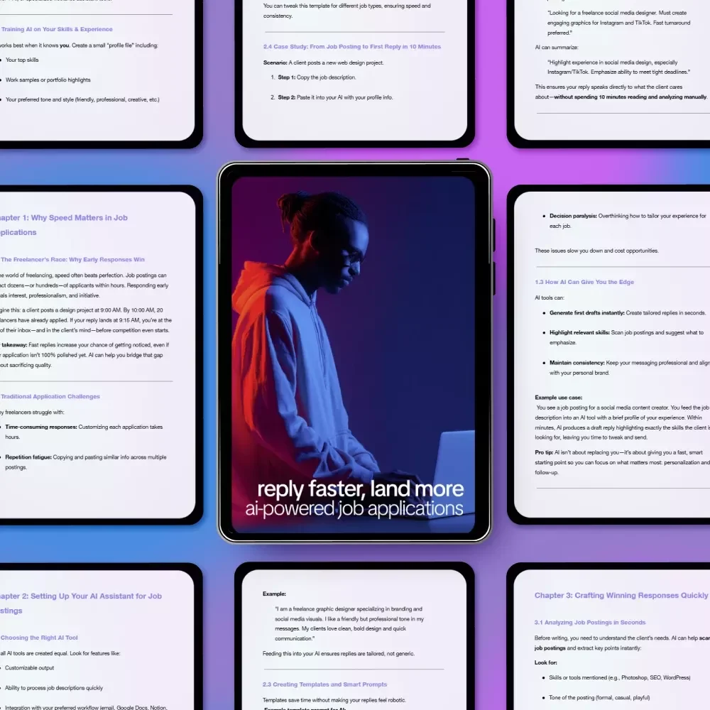 Reply Faster, Land More: AI-Powered Job Applications | Smart Guide for Freelancers Using ai for responding to job postings faster