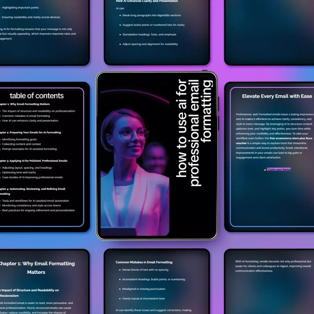How to Use AI for Professional Email Formatting – Step-by-Step Guide for Polished, Effective Emails