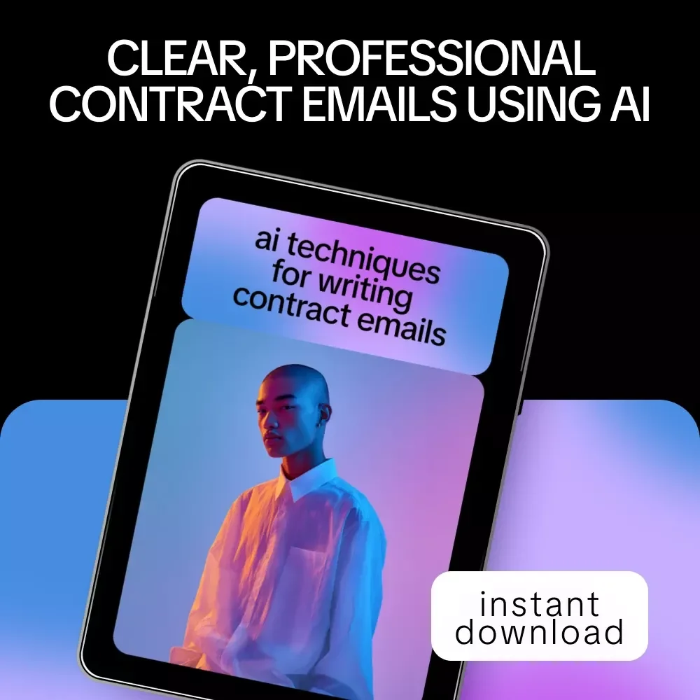 AI Techniques for Writing Contract Emails – Digital Guide, eBook, Checklist for Clear, Professional Contract Communication