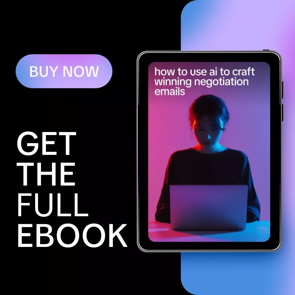 How to Use AI to Craft Winning Negotiation Emails | Practical Ebook on ways to use ai for negotiation emails for Business, Freelancers & Professionals