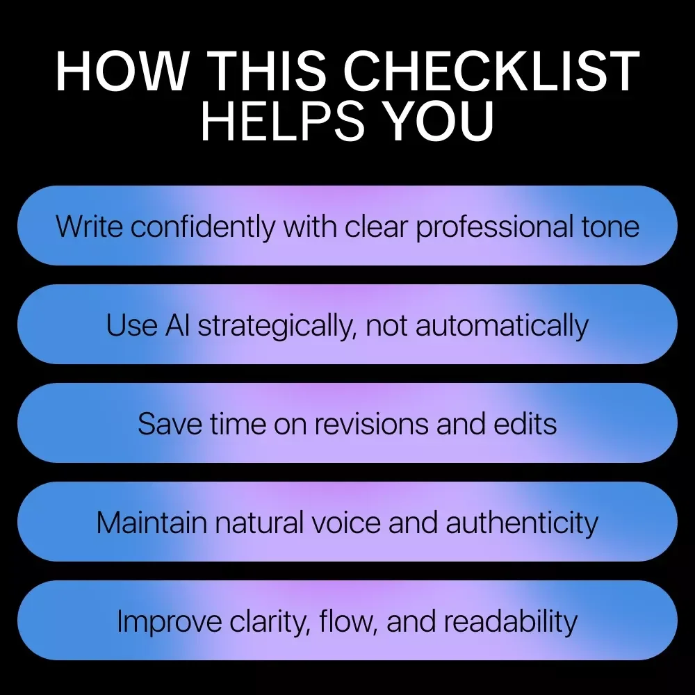 Professional Tone with AI Suggestions – Digital Guide, eBook & Checklist for Confident, Clear, and Human Communication
