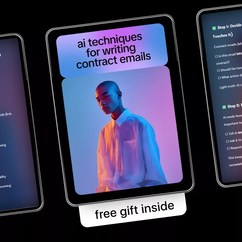 AI Techniques for Writing Contract Emails – Digital Guide, eBook, Checklist for Clear, Professional Contract Communication