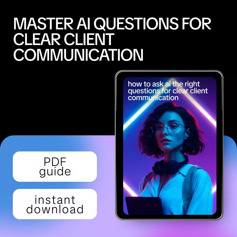 How to Ask AI the Right Questions for Clear Client Communication – Digital Guide, eBook & Checklist for Professionals, Boost Client Communication Skills, AI Prompt Templates, Real Scenarios & Practical Habits