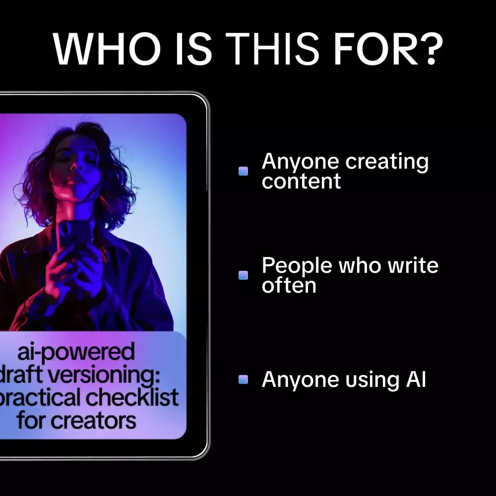 AI-Powered Draft Versioning: A Practical Checklist for Creators | Smart Ways to Use AI for Draft Versioning