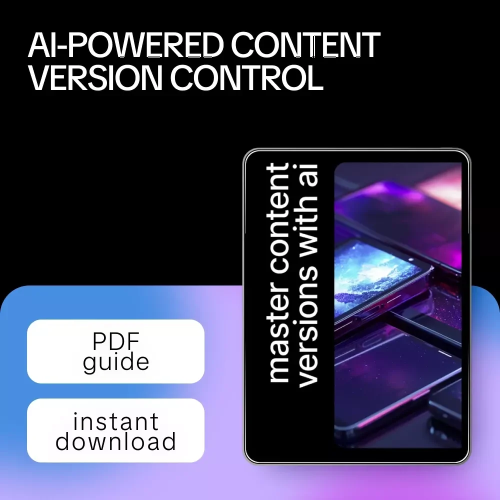 Master Content Versions with AI – The Ultimate Guide for AI Help for Content Version Control, Streamline Your Workflow & Boost Productivity