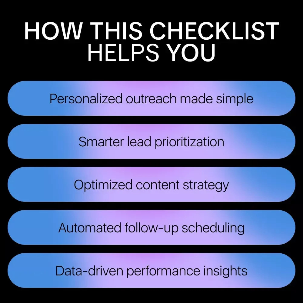 AI for Warm Lead Generation Checklist – Boost Your Sales with Smart AI Tools, Personalized Outreach, and Automated Lead Scoring
