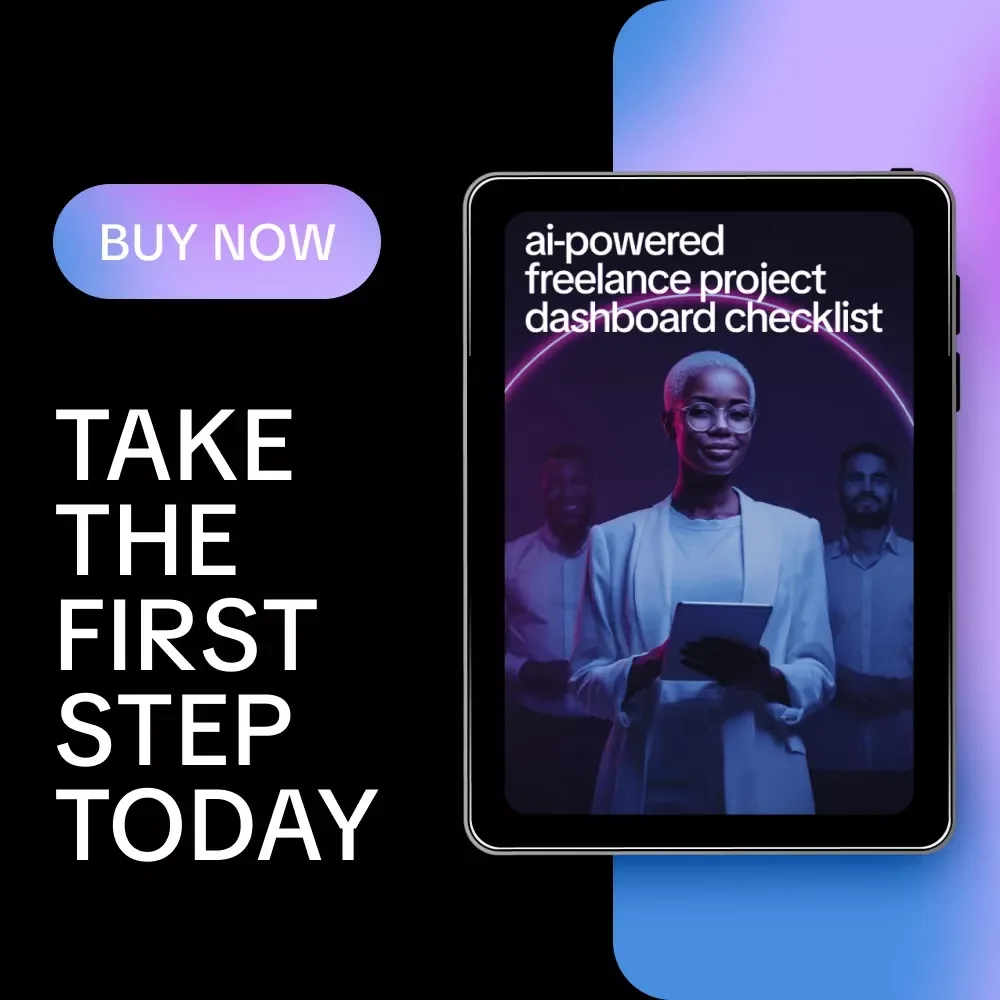 AI-Powered Freelance Project Dashboard Checklist | ai to set up a freelance project dashboard | Digital Download for Freelancers & Creators