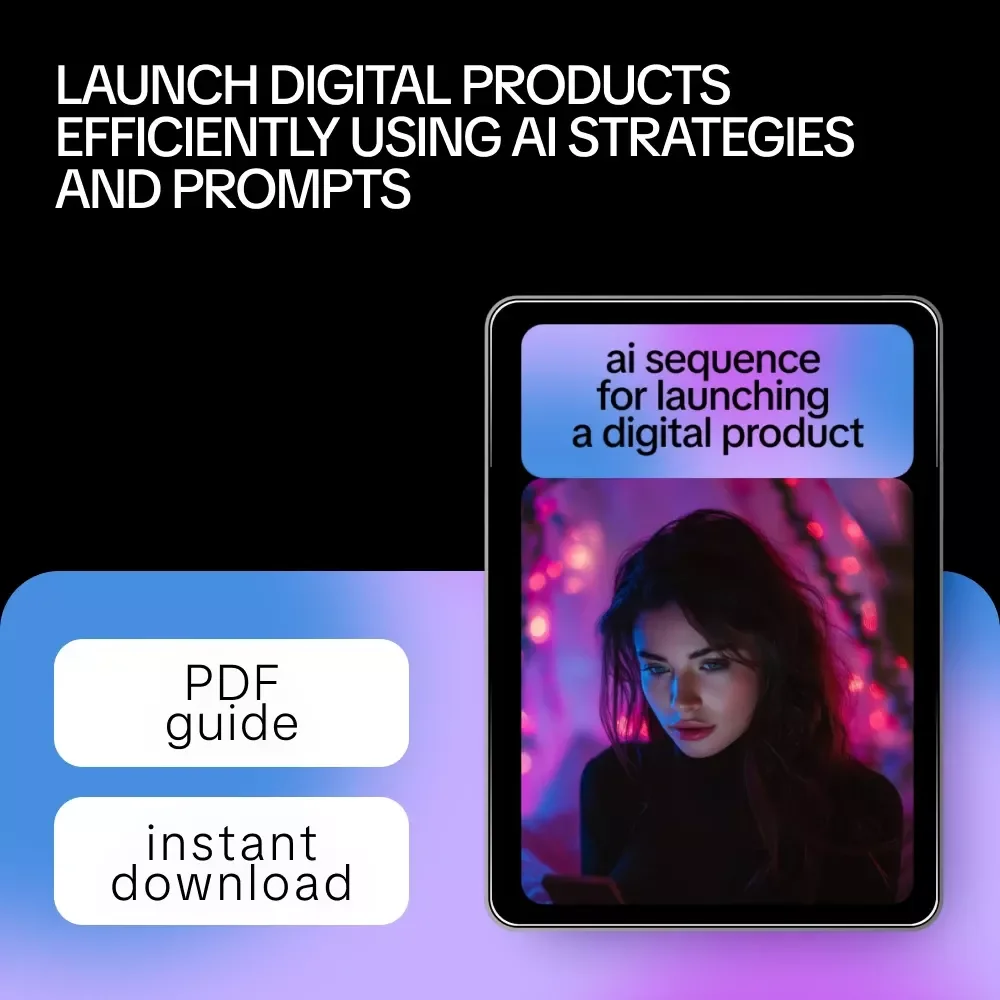AI Sequence for Launching a Digital Product – Complete Guide with Prompts, Strategies, and AI Tools for Effortless Digital Product Launch Success