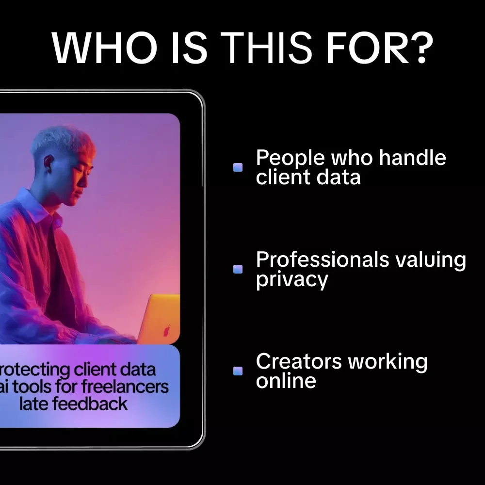 Protecting Client Data in AI Tools for Freelancers – Practical eBook Guide to protecting client data in ai tools, Secure AI Workflows, Ethical Prompting & Data Privacy for Creators