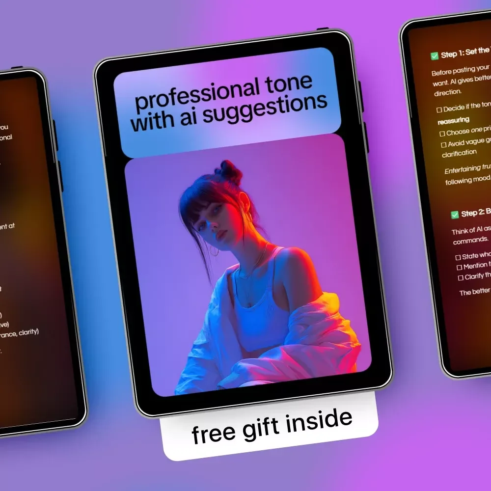 Professional Tone with AI Suggestions – Digital Guide, eBook & Checklist for Confident, Clear, and Human Communication