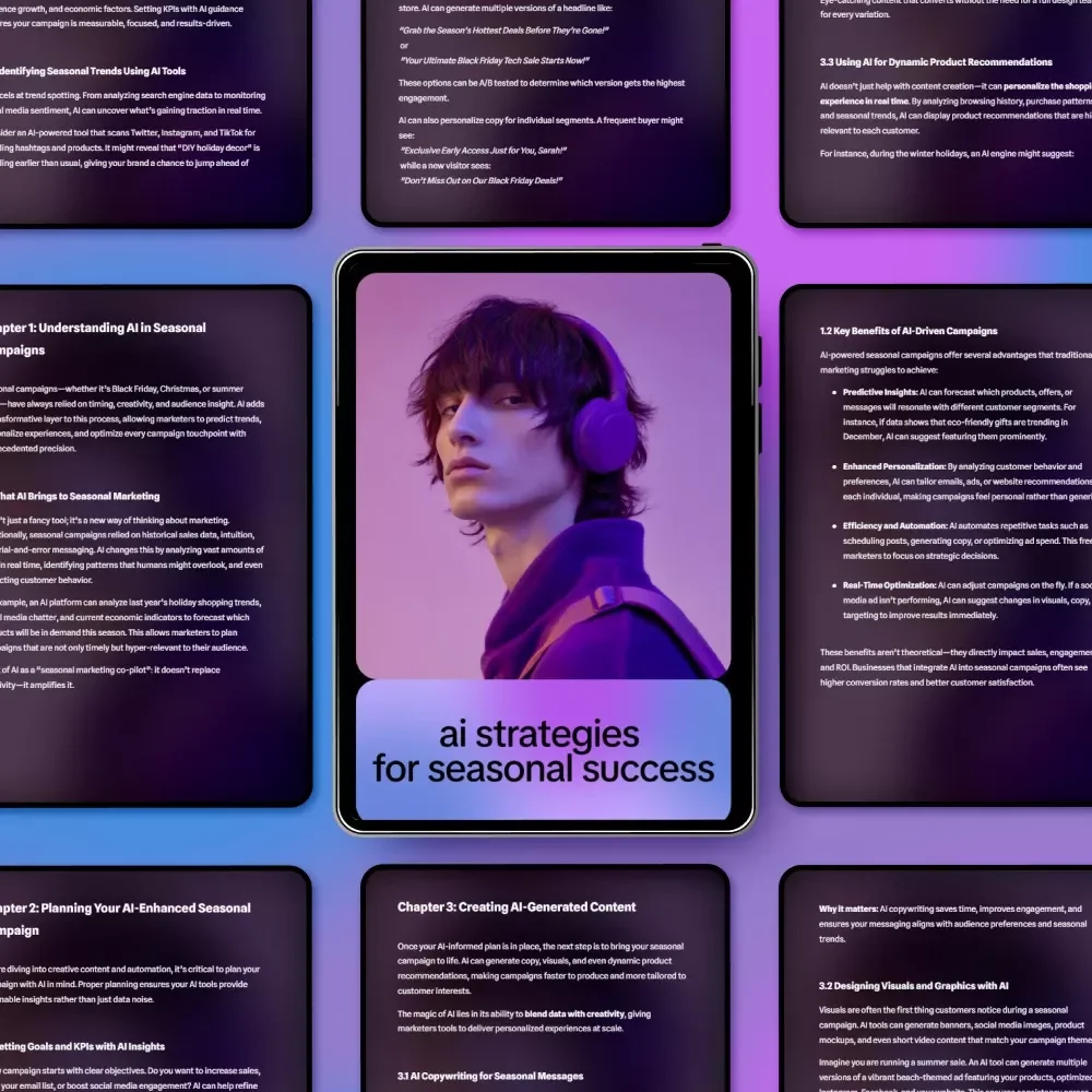 AI Strategies for Seasonal Success Ebook – how to use ai for seasonal campaigns, Marketing Automation Guide, AI Marketing Playbook
