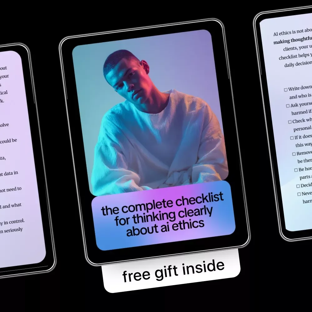 The Complete Checklist for Thinking Clearly About AI Ethics – Digital Guide, AI Ethics Checklist, Responsible AI Use, Ethical AI Decisions eBook