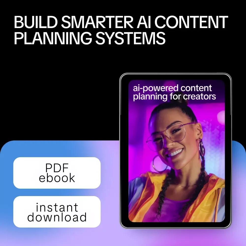 AI-Powered Content Planning for Creators | Ebook Guide with Proven ways to make ai content planner templates for Growth, Consistency & Scale