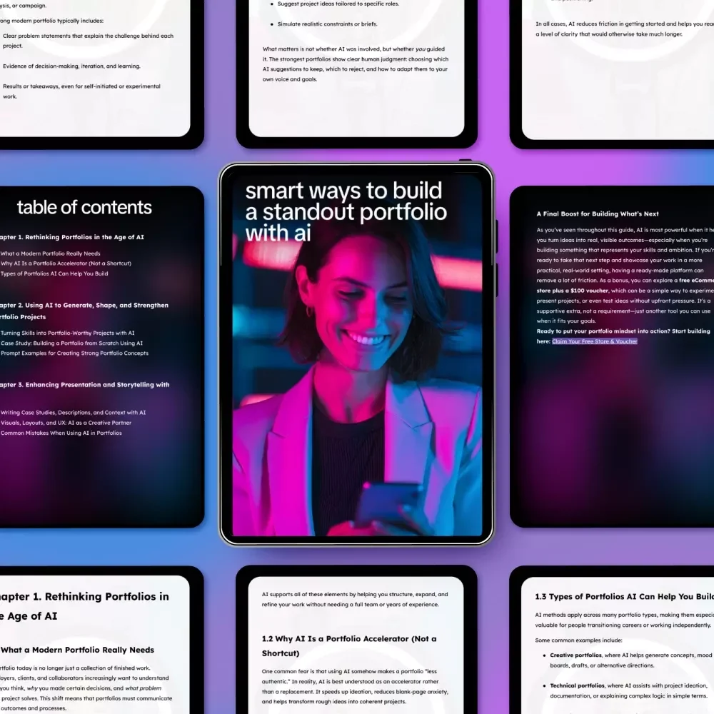 Smart Ways to Build a Standout Portfolio with AI – Ultimate Guide on Methods to Use AI to Build Portfolios for Designers, Creatives, and Professionals