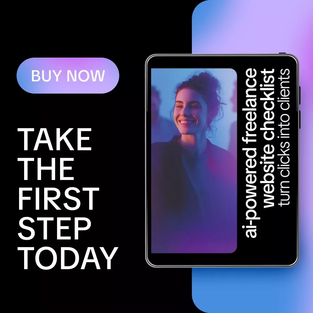AI-Powered Freelance Website Checklist: Turn Clicks into Clients | Digital Download for ai to optimize your freelance website for leads | Freelancers, Creatives & Consultants