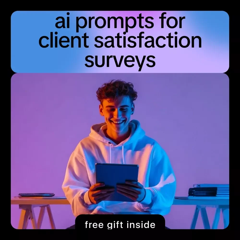 AI Prompts for Client Satisfaction Surveys Ebook | Smart AI Prompts for Client Satisfaction Surveys | Customer Feedback & Survey Optimization Guide